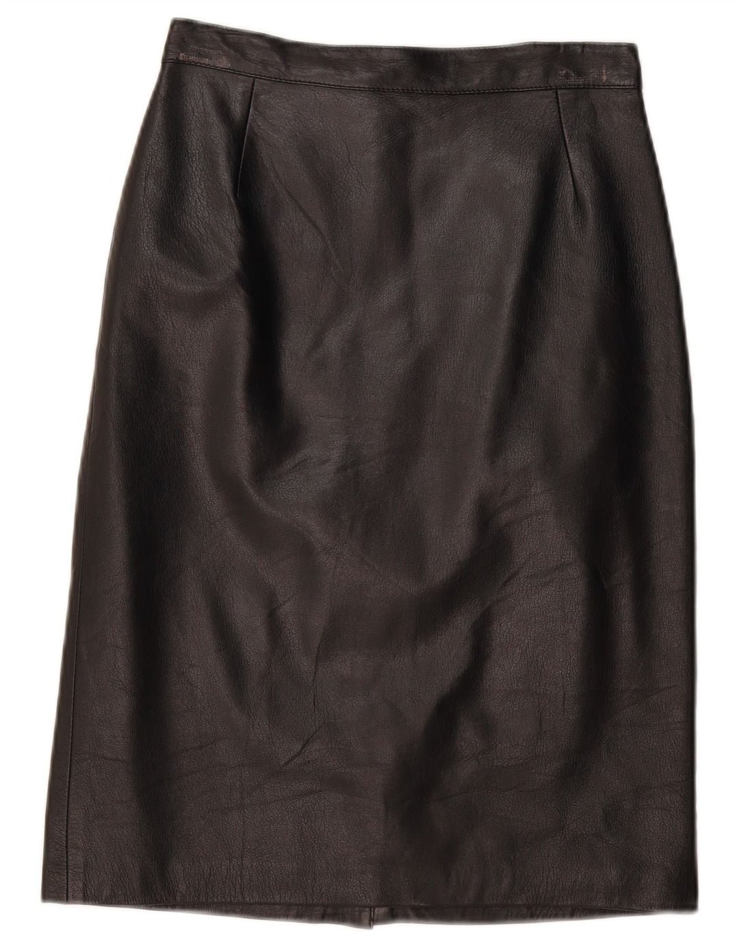 Γυναικεία Δερμάτινη Φούστα VINTAGE IT 44 Medium W28 Μαύρη Δερμάτινη