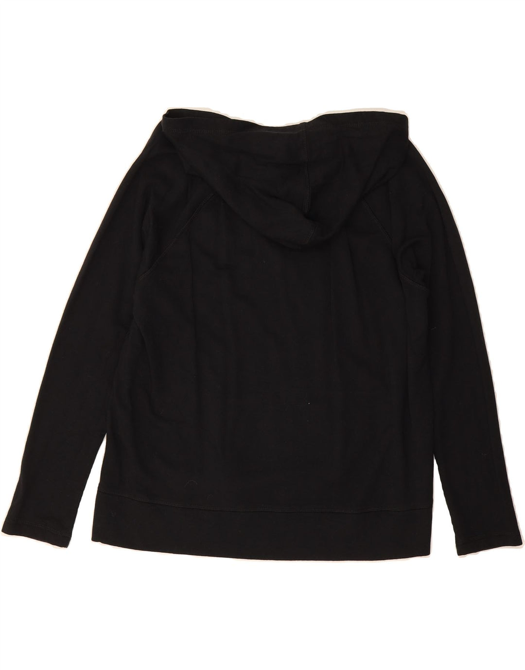 EDDIE BAUER Womens Hoodie Jumper UK 14 Medium Black Viscose Vintage Eddie Bauer and Second-Hand Eddie Bauer from Messina Hembry 