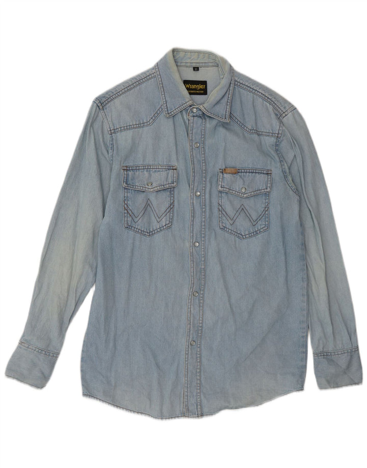 Ανδρικό τζιν πουκάμισο Wrangler XS Μπλε βαμβακερό