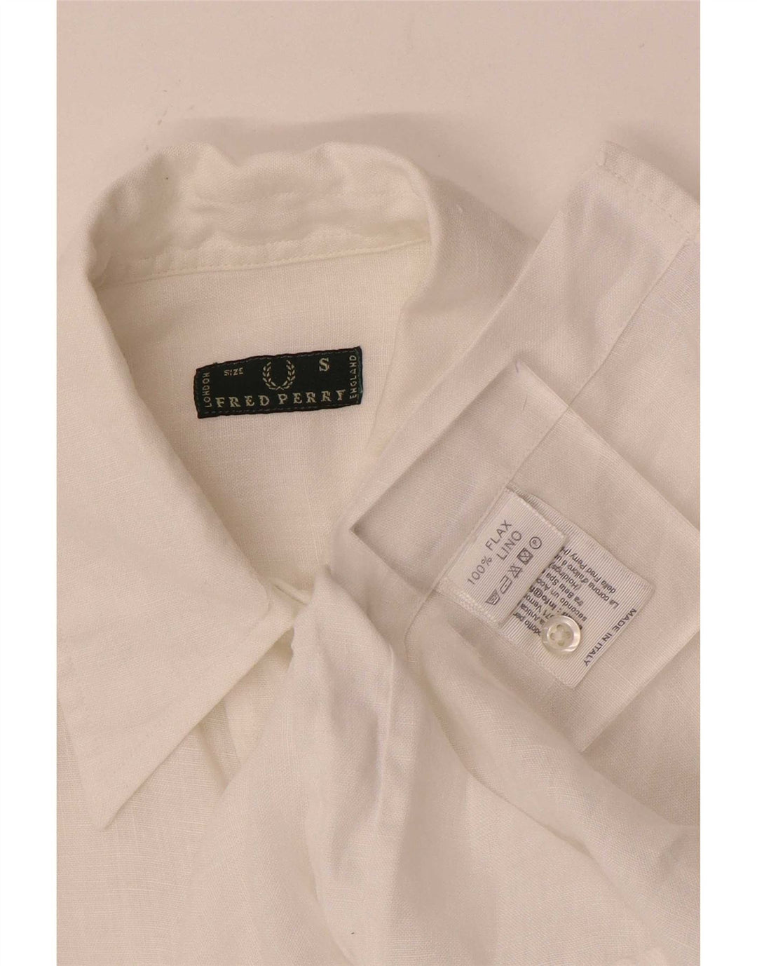 Fred Perry Γυναικείο πουκάμισο 3/4 μανίκι UK 10 Small White Len