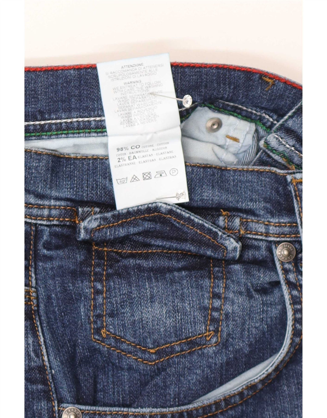 Carrera Mens 710 Regular Straight Jeans W36 L34 Μπλε Βαμβακερό