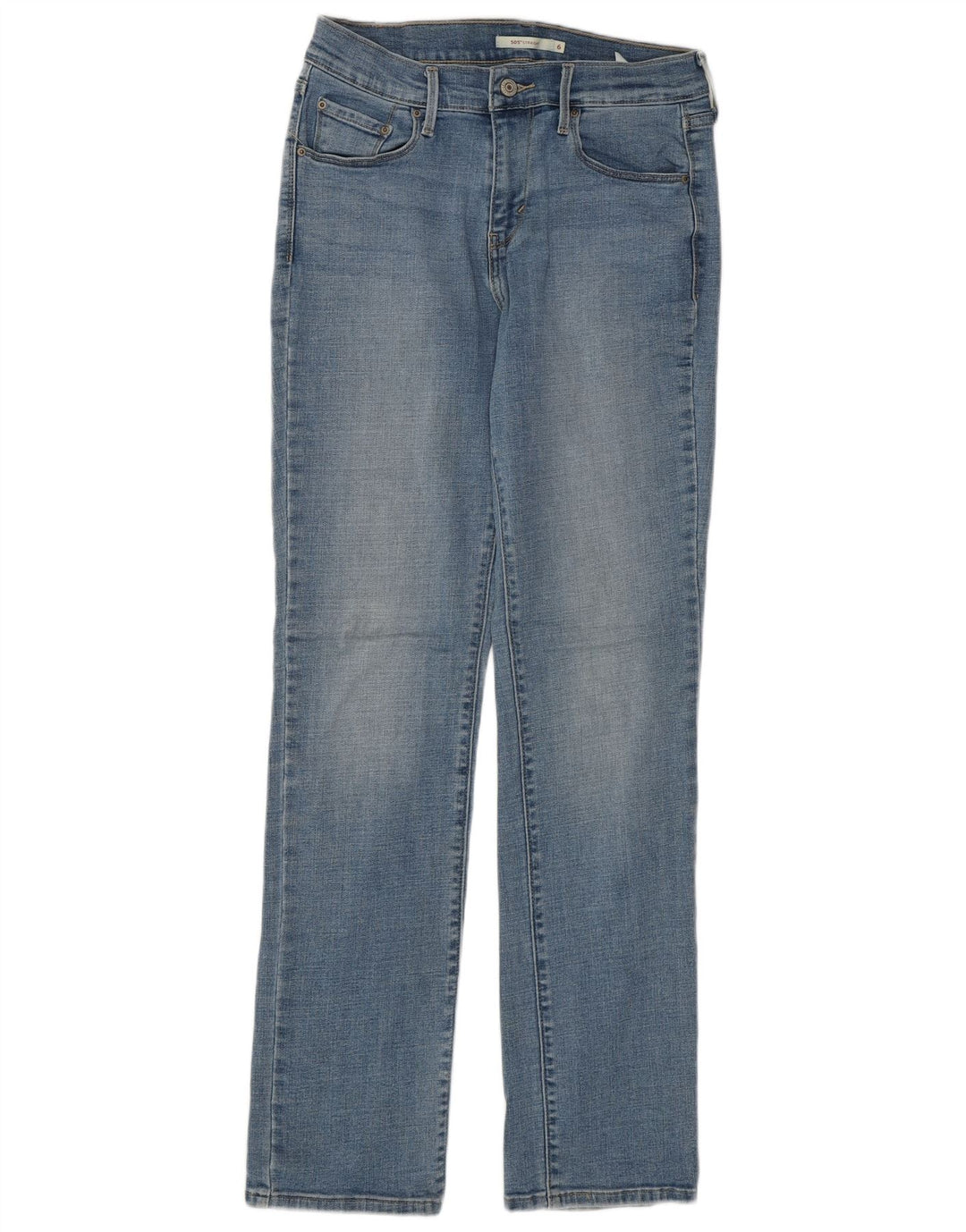 Γυναικείο Levi's 505 Straight Jeans US 6 Medium W28 L32 Μπλε βαμβακερό