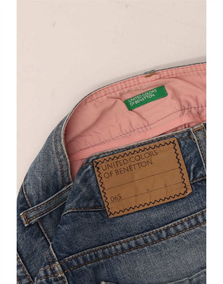 Γυναικείο τζιν σορτς BENETTON W30 μεσαίο μπλε