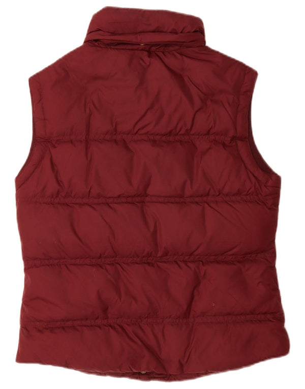 Jack Wills Γυναικεία Gilet Gilet UK 10 Small Burgundy Nylon