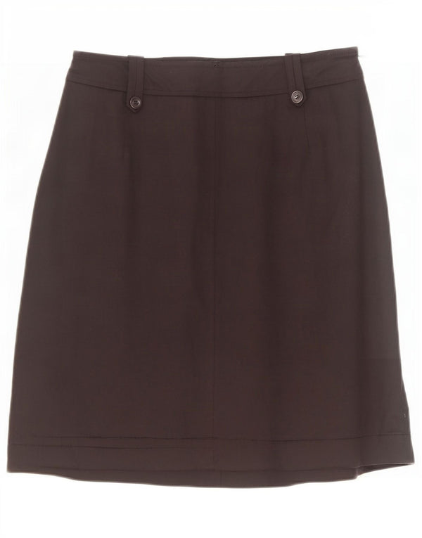 Γυναικεία ίσια φούστα Marella UK 10 Small W30 Μαύρη Βαμβακερή