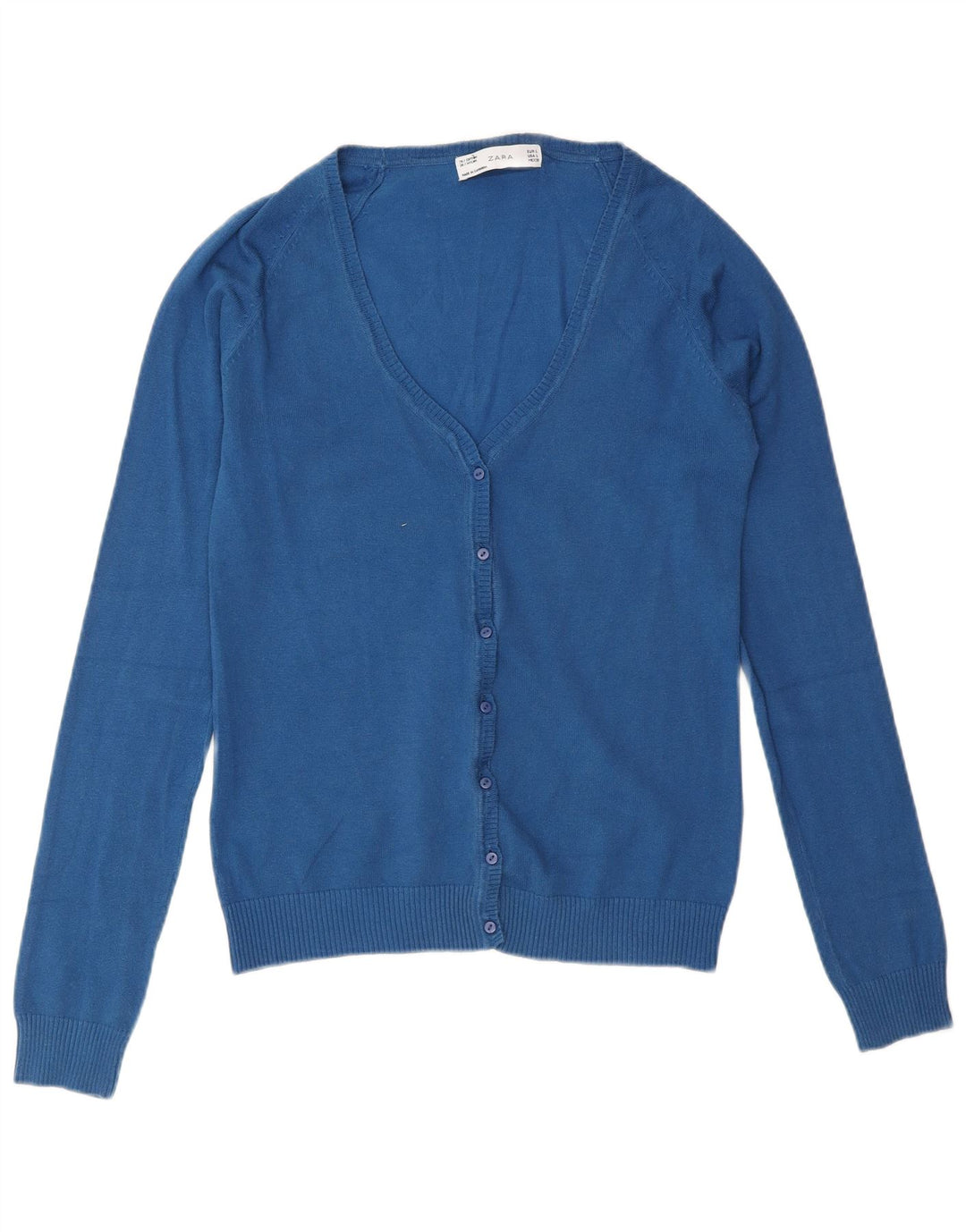 Zara Γυναικεία Ζακέτα UK 14 Large Blue