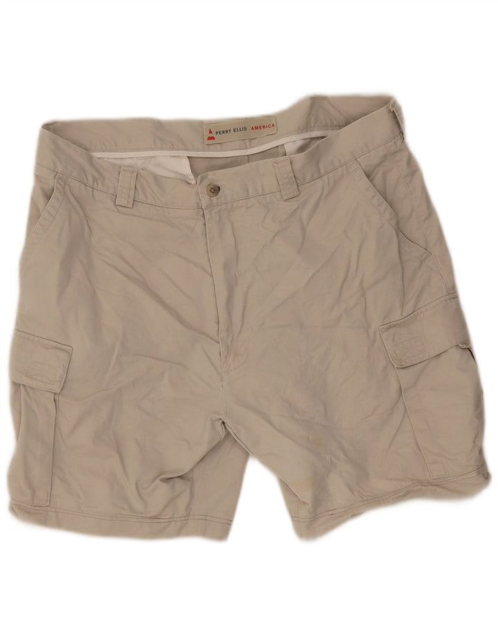 Ανδρικό σορτς Cargo Perry Ellis W38 XL Μπεζ βαμβακερό