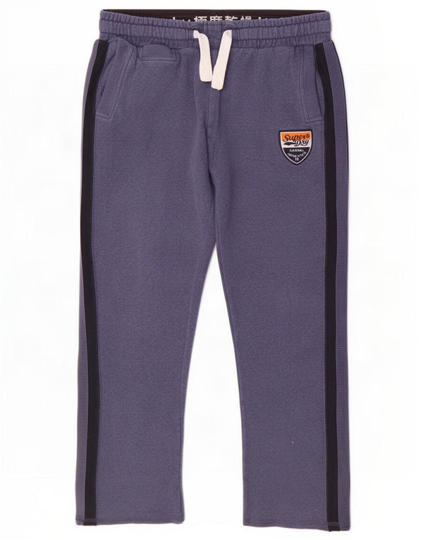 Ανδρική φόρμα Superdry Παντελόνι XL Μπλε ριγέ βαμβακερό