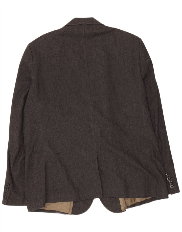 Burberry Ανδρικό σακάκι σακάκι με 3 κουμπιά UK 42 XL Γκρι μαλλί ψαροκόκαλο