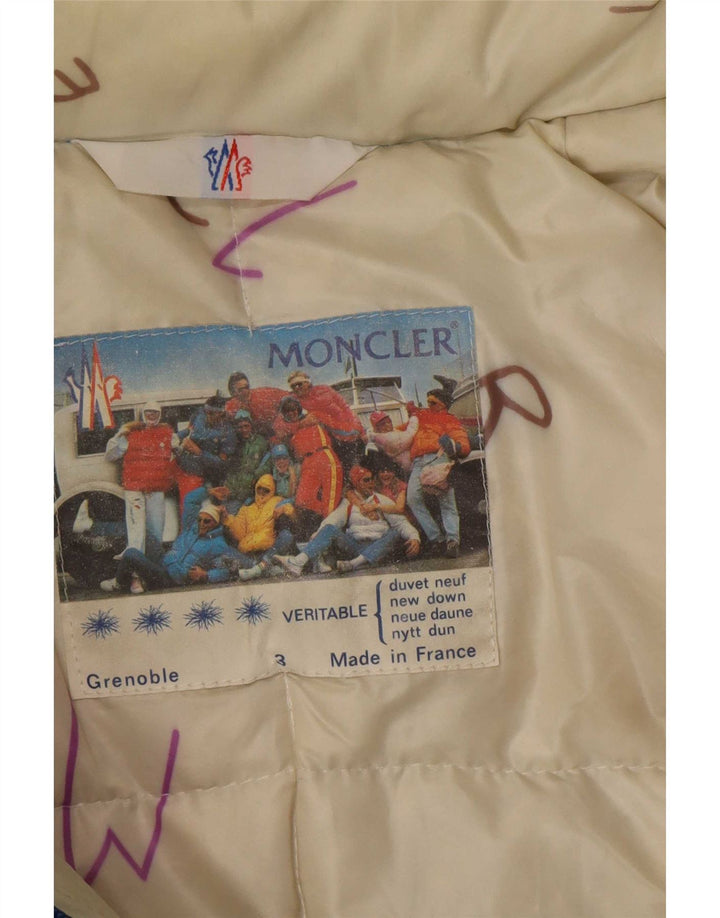 Moncler Ανδρικό μπουφάν με κουκούλα με επένδυση μεγέθους 3 Μεγάλο μπλε πολυαμίδιο