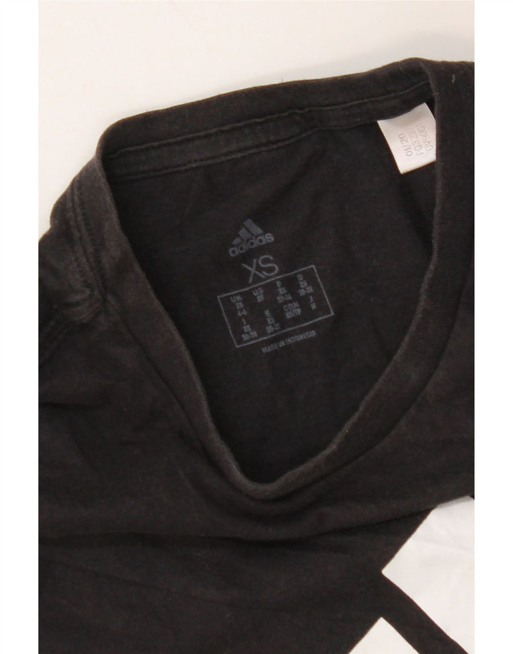 Γυναικείο γραφικό μπλουζάκι ADIDAS Top UK 4/6 XS Μαύρο