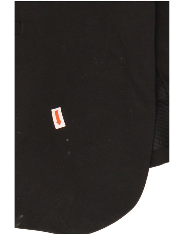 ZARA Γυναικείο σακάκι σακάκι με 1 κουμπί UK 12 μεσαίο μαύρο πολυεστέρα