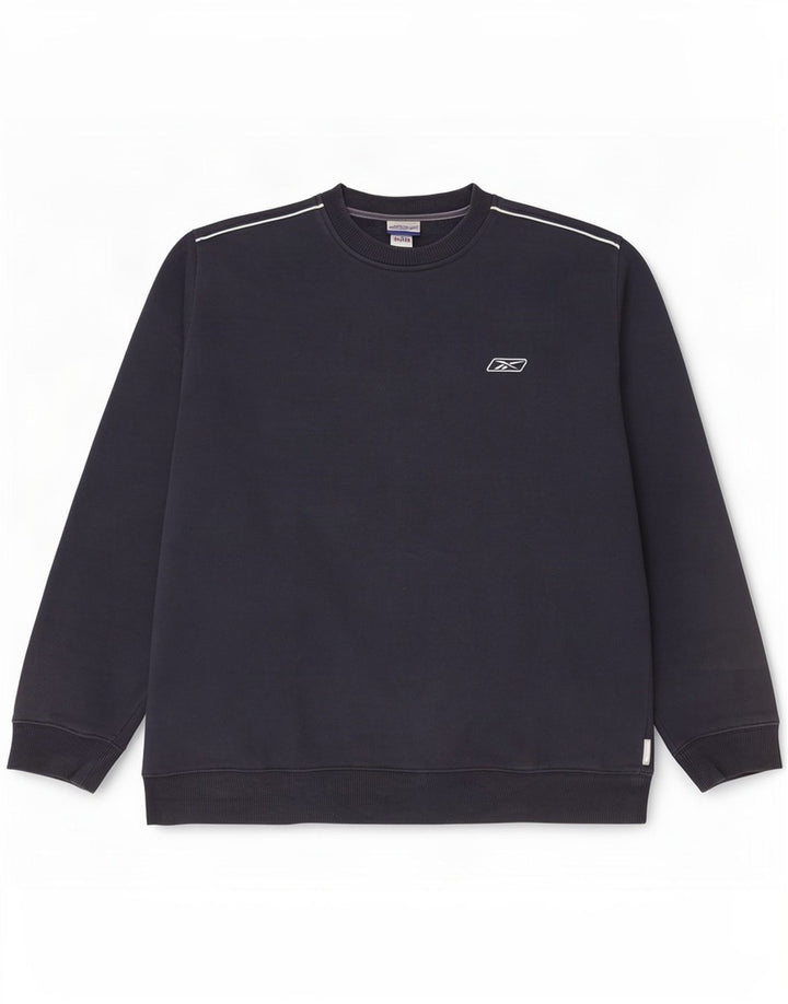 Ανδρικό φούτερ Reebok Jumper Large Navy Blue από βαμβάκι