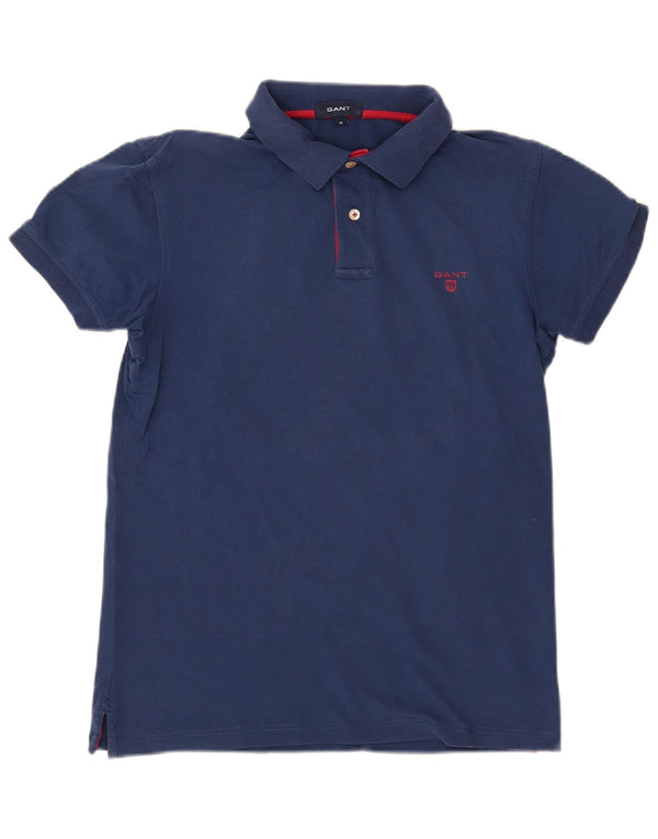 GANT Mens Polo Shirt Medium Navy Blue Cotton