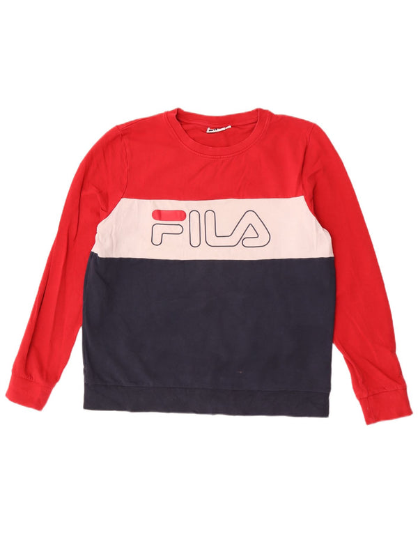 Γυναικείο γραφικό φούτερ Fila Jumper UK 16 Μεγάλο πολύχρωμο μπλοκ χρώματος