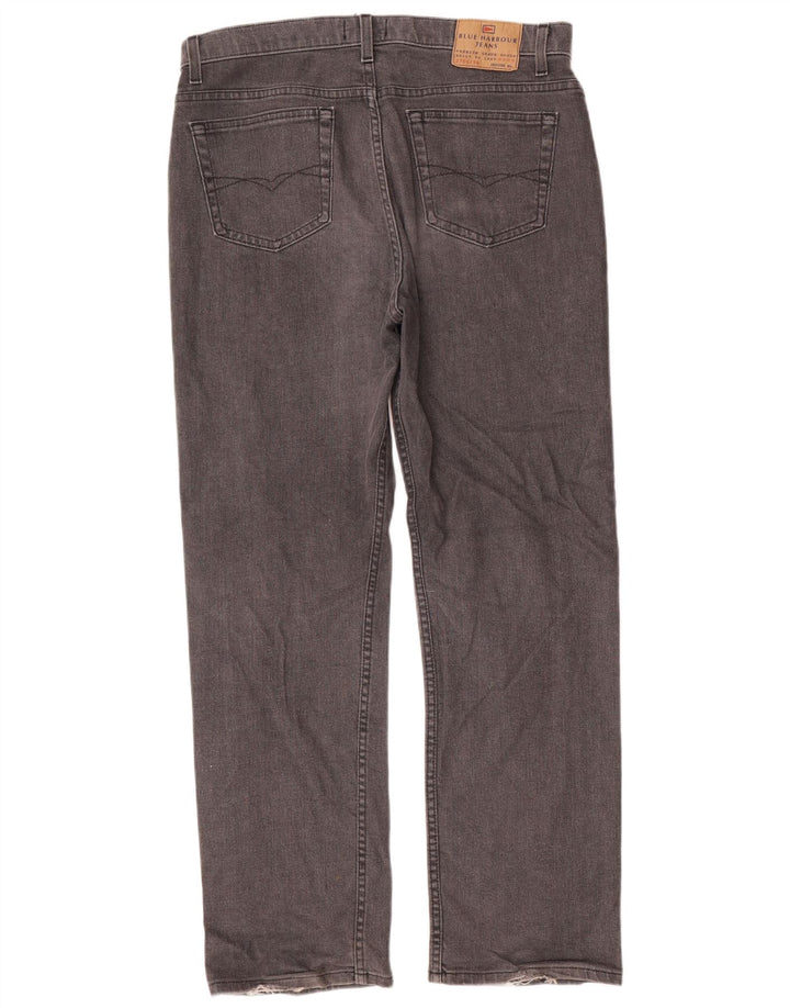 Marks & Spencer Ανδρικό Τζιν Μπλε Harbor Straight W36 L31 Γκρι βαμβακερό