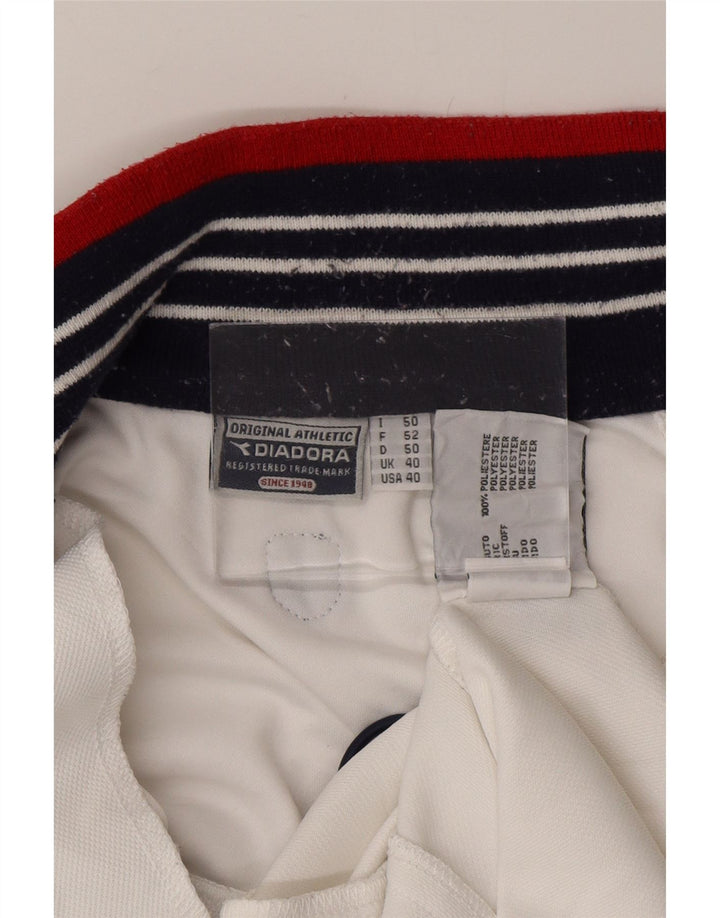 Diadora Ανδρικό Bomber Jacket UK 40 Large White Polyester