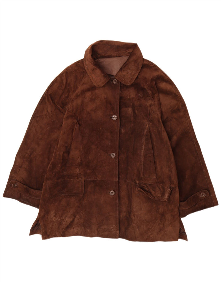 Conbipel Γυναικείο Suede Jacket IT 46 Large Brown Δερμάτινο
