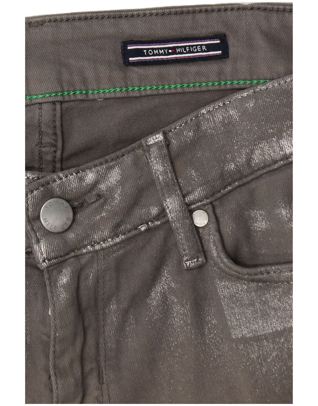 TOMMY HILFIGER Γυναικεία Venice LW Skinny Jeans W30 L30 Γκρι βαμβακερό