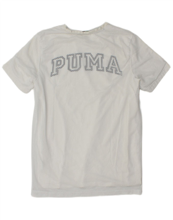 Ανδρικό γραφικό μπλουζάκι Puma Top Small White Polyester