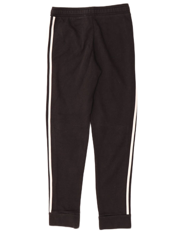 Adidas Boys Tracksuit Trousers Joggers 13-14 Years Black Cotton