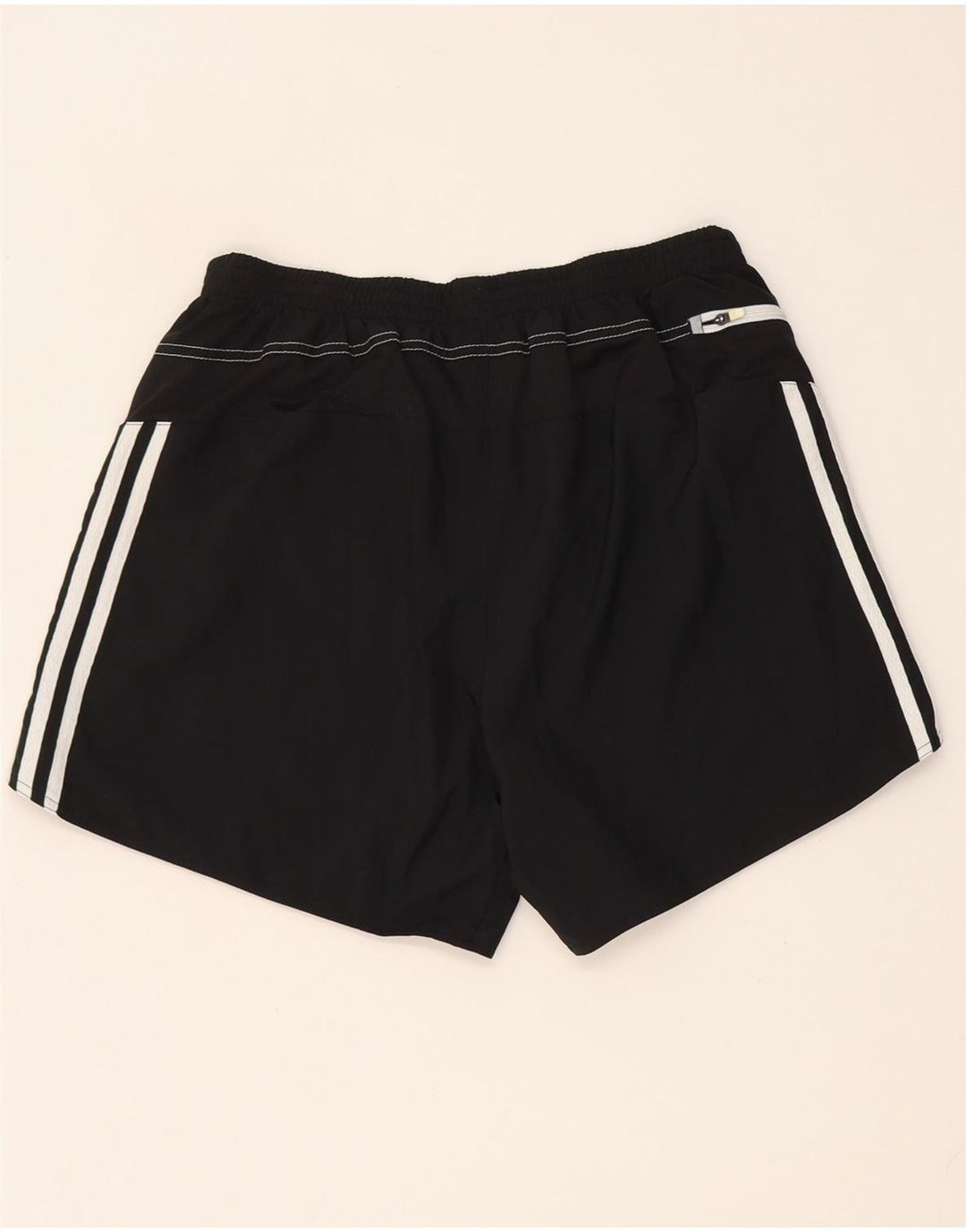 Γυναικείο αθλητικό σορτς ADIDAS Climalite από μεσαίο μαύρο πολυεστέρα