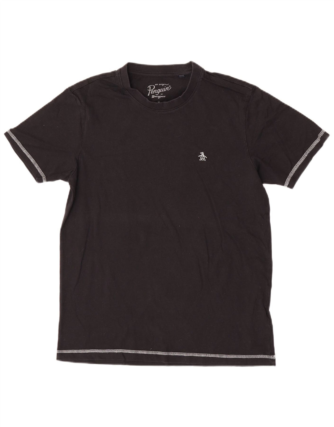 Ανδρικό T-Shirt Penguin Top Μεσαίο μαύρο βαμβακερό