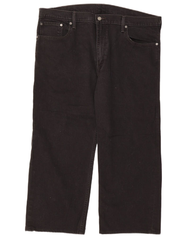 Levi's Mens 569 Loose Fit Cropped Jeans W40 L24 Μαύρο βαμβακερό