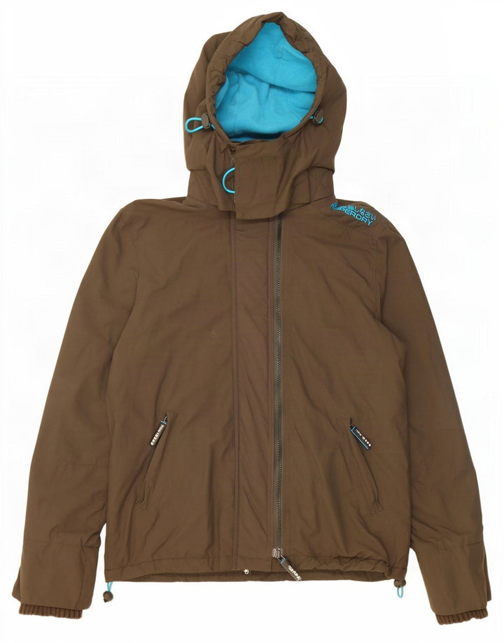 Superdry Γυναικείο Μπουφάν Windbreaker Graphic UK 14 Medium Khaki