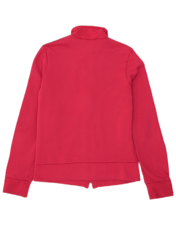 Adidas Womens Tracksuit Top Jacket UK 12 Medium  Pink Polyester