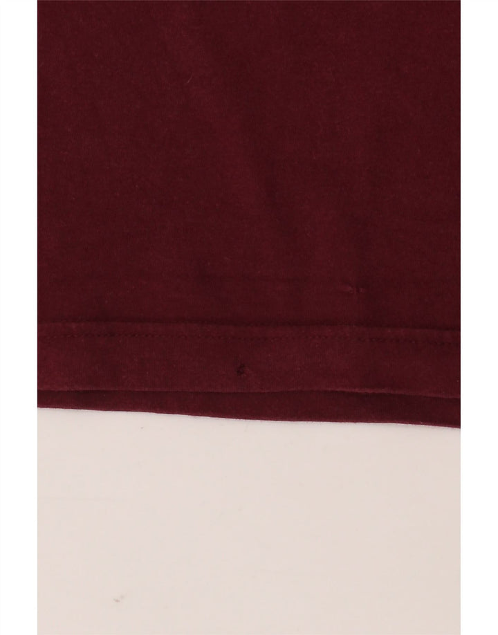 Ανδρικό T-Shirt ADIDAS Top Small Maroon Βαμβακερό