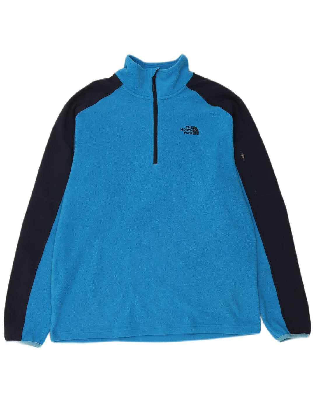 The NORTH FACE Ανδρικό μπλουζάκι με φερμουάρ Fleece Jumper με μεσαίο μπλε χρώμα