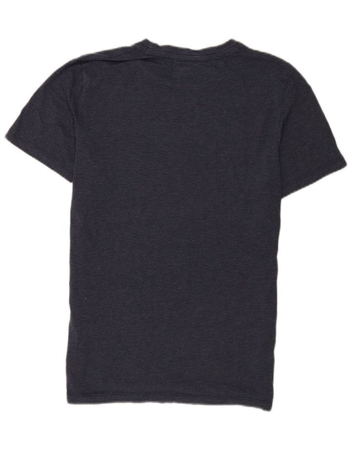 Ανδρικό μπλουζάκι Jack & Jones κανονικό γραφικό κορυφαίο μικρό μπλε ναυτικό χρώμα