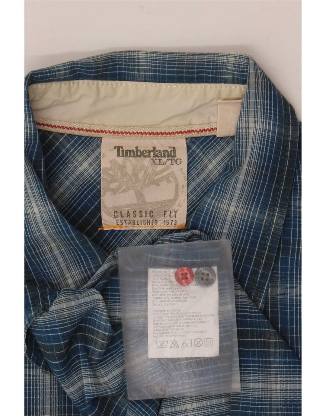 Ανδρικό πουκάμισο Timberland Classic Fit XL Μπλε βαμβακερό