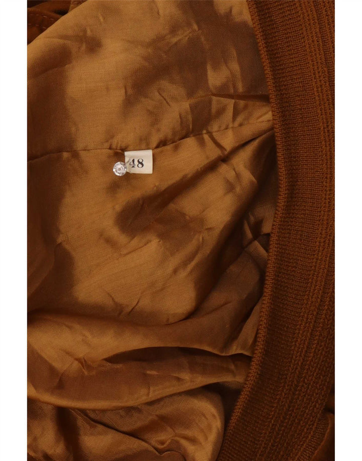 Gara Ανδρικό Suede Bomber Jacket IT 48 Medium Beige Leather