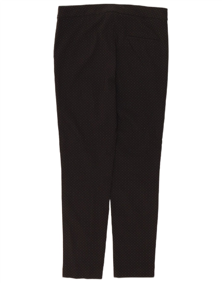 Zara Γυναικείο Slim παντελόνι Chino Medium W28 L27 Μαύρη Βισκόζη με στίγματα