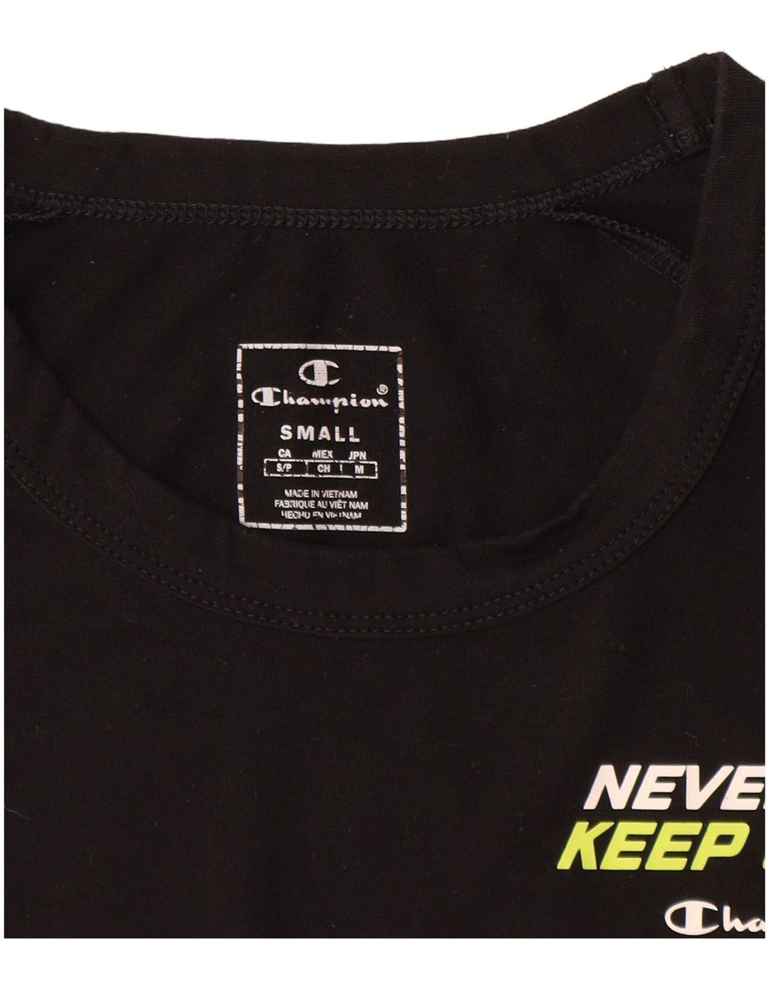 Ανδρικό T-Shirt Champion Graphic Top Small Black