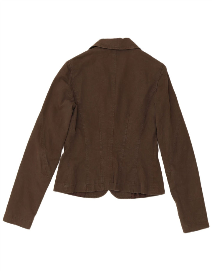 Liu Jo Γυναικείο Μπουφάν Blazer 3 Κουμπιών IT 44 Μεσαίο Καφέ Βαμβακερό