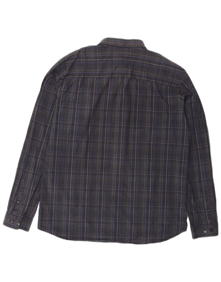 Jack & Jones Ανδρικό πουκάμισο XL Navy Blue Check Cotton