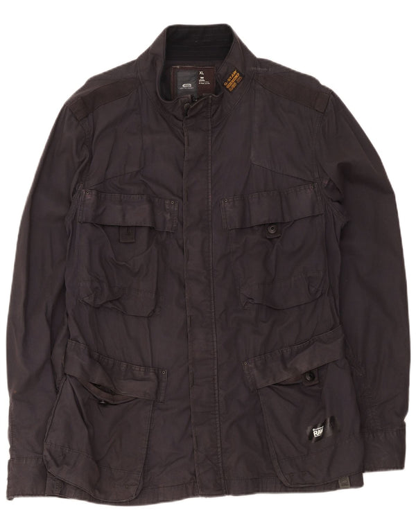 Ανδρικό Utility Jacket G-Star UK 42 XL Μαύρο βαμβακερό