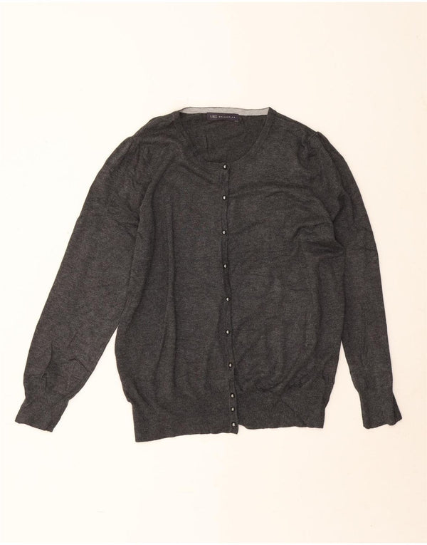 Marks & Spencer Γυναικεία ζακέτα πουλόβερ UK 20 2XL γκρι βισκόζη