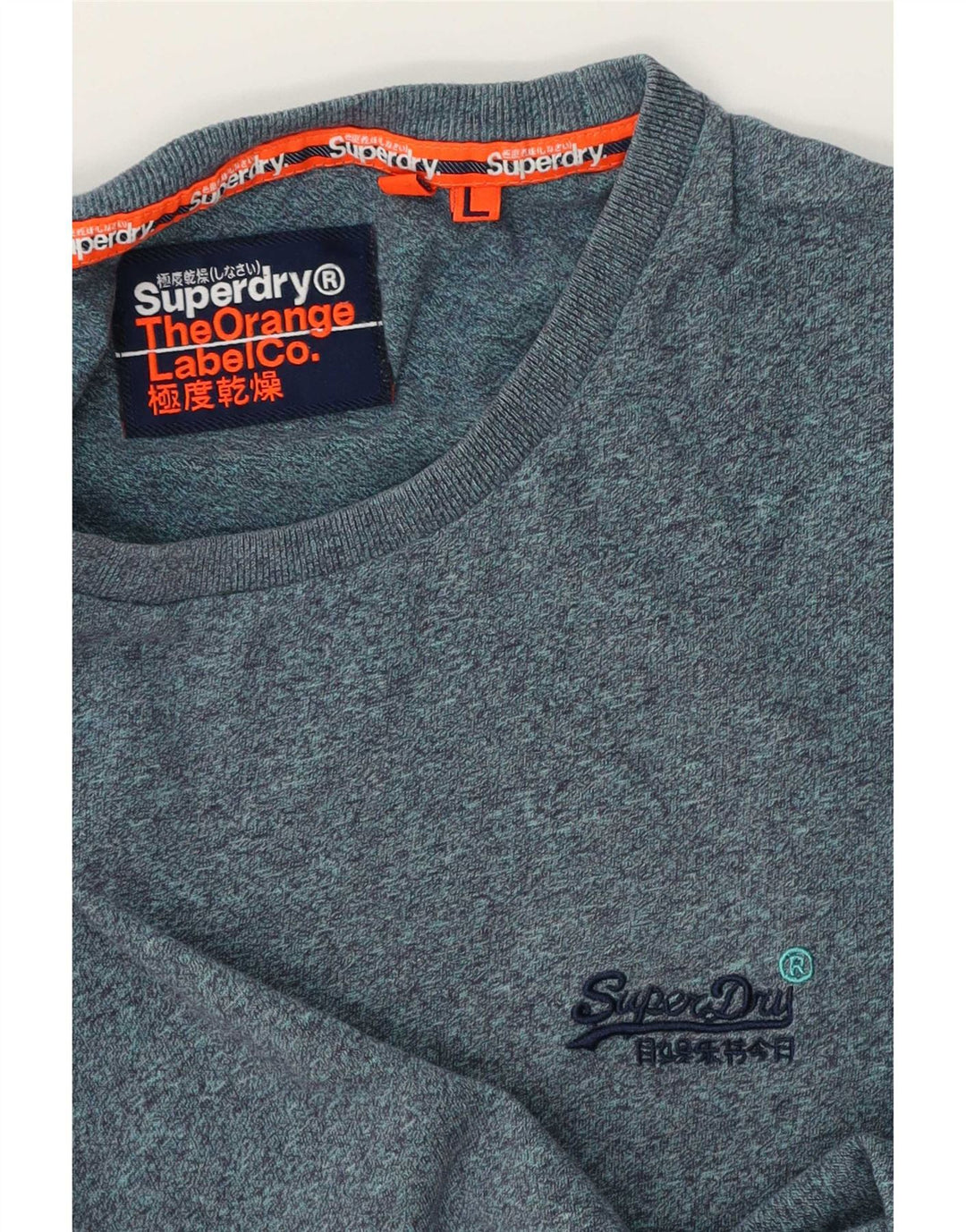 Ανδρικό T-Shirt Superdry Top Large Blue Flecked