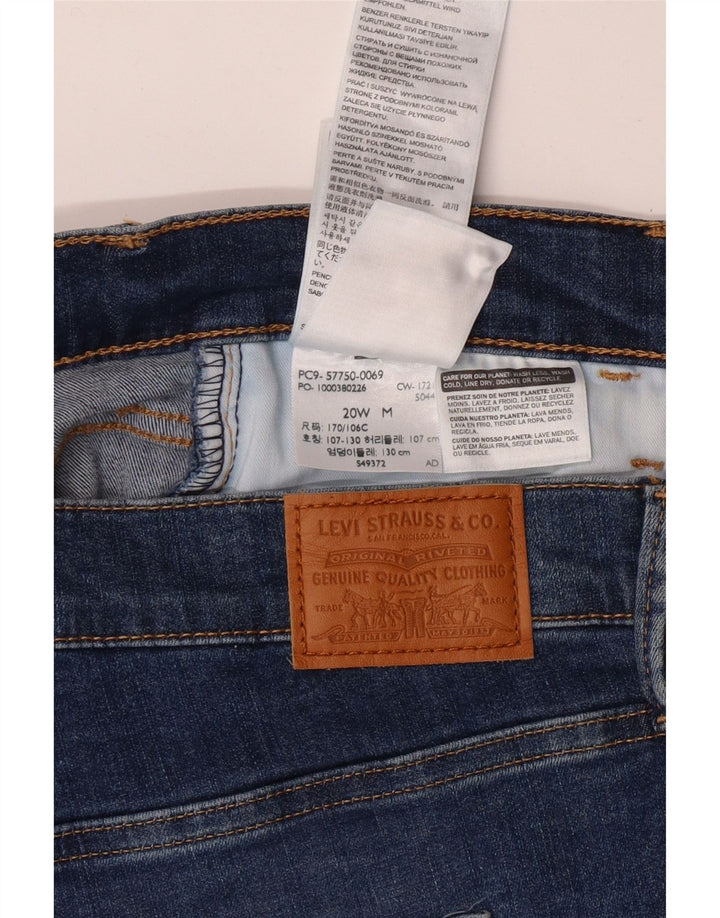 LEVI'S Γυναικείο 720 Ψηλόχρωμο Super Skinny Τζιν US 20 3XL W40 L29 Μπλε