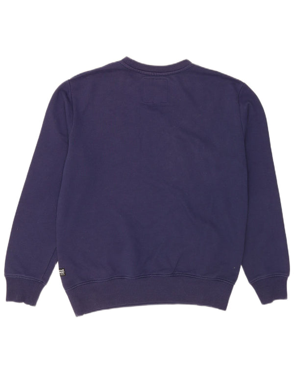 Ανδρικό γραφικό φούτερ G-Star Jumper Medium Navy Blue βαμβακερό