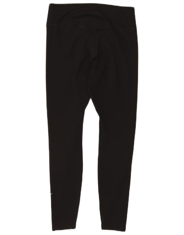 Γυναικείο κολάν NIKE Dri Fit UK 12 μεσαίο μαύρο πολυεστέρα