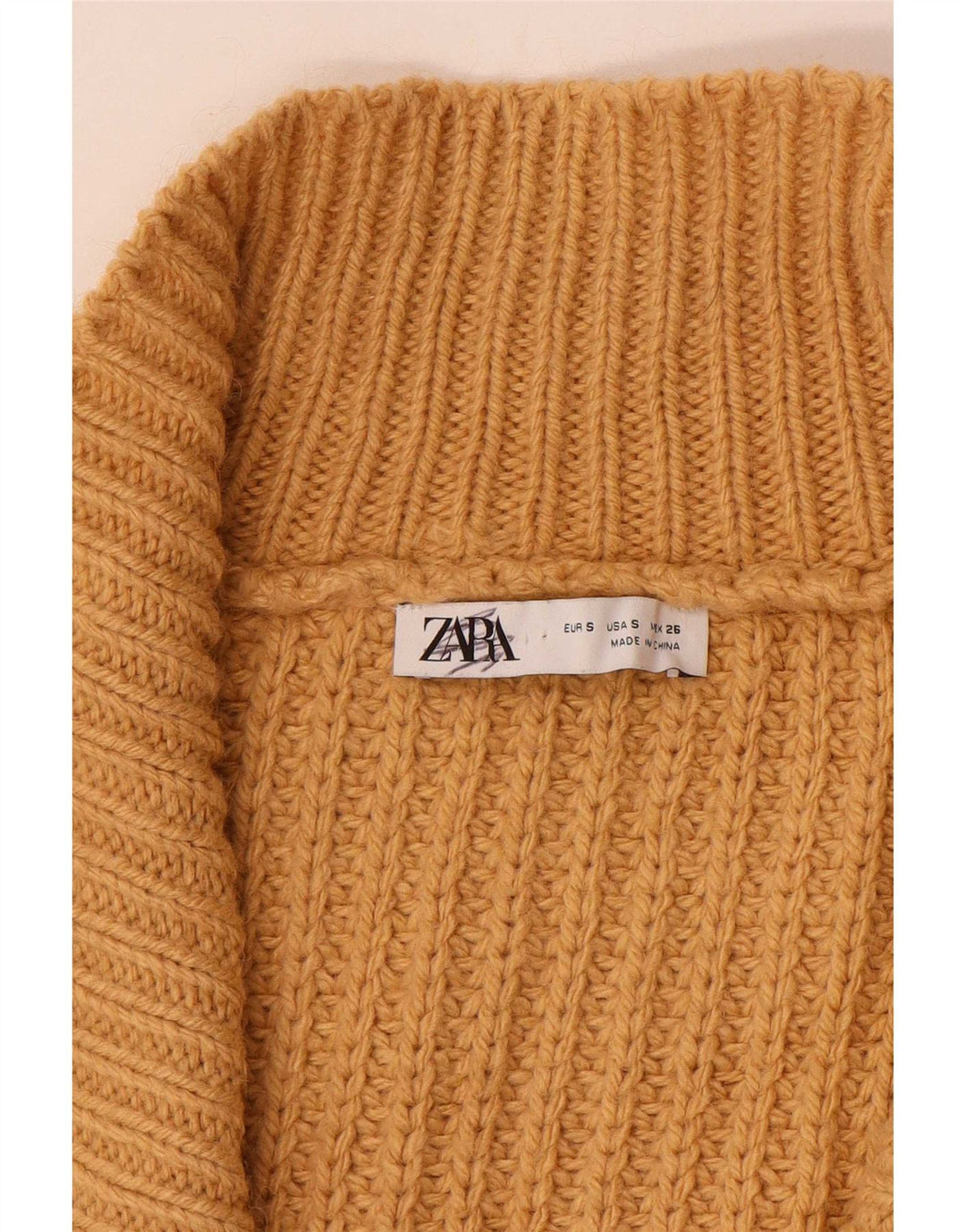 Zara Γυναικείο ανοιχτό πουλόβερ UK 10 Small Brown