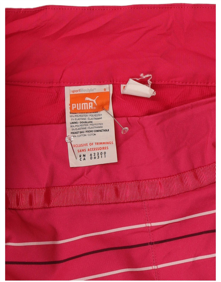 Puma Γυναικείο Skort UK 12 μεσαίου ροζ ριγέ πολυεστέρα Sports