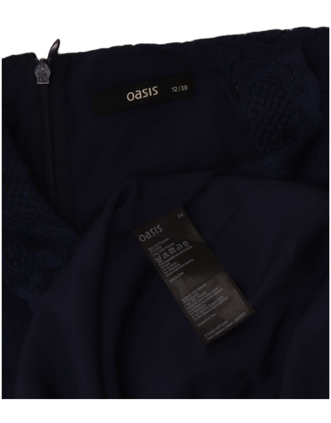 Γυναικείο αμάνικο φόρεμα Oasis A-Line UK 12 Medium Navy Blue Polyamide