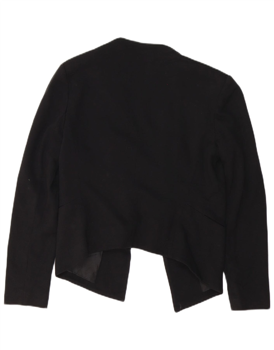 Topshop Γυναικείο Open Oversized Blazer Jacket UK 10 Small Black Viscose