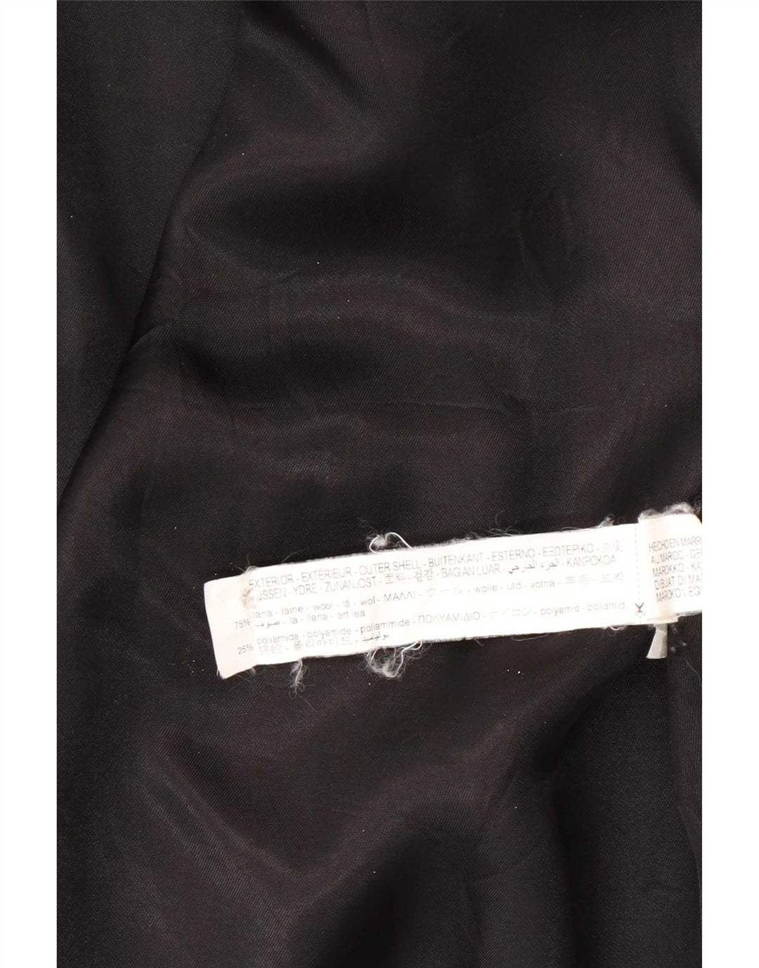 Zara Γυναικείο Oversized Πανωφόρι UK 14 Medium Black Wool